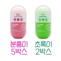GRN 분홍이 초록이 시즌4 세트 다이어트 보조제 최신상 세트 +건강차 증정, 5박스, 2박스, 건강티백 증정