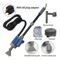수족관 청소기 배설물 모래 흡입기 20w 28w 물고기 탱크 자갈 청소기 청소 도구에 대 한 자동 수족관 물 펌프, 영국 어댑터 플러그, 28w-110v