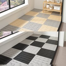 알뜨리 허니에코매트 베란다 발코니 거실 깔판 보온 층간소음방지 받침대, 블랙