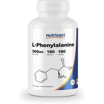뉴트리코스트 페닐알라닌 L-Phenylalanine 500mg 180캡슐, 1통
