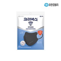 유한킴벌리 크리넥스 라이트핏 마스크 KF80 대형 블랙 40매, 240개입