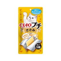 이나바 챠오 쁘띠 닭가슴살 8g 5개입 고양이 간식 캔