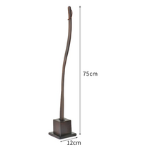 북유럽 원목 나무 롱 긴 스탠드 구두 헤라 신발 주걱 꽃이 일어서서사용하는 구두주걱, 75cm 롱