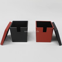 나비드쿡 한일칠기 6187-사각찬통 2종택1 다데기 락교통 양념통 초생강, 1조, 흑색