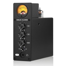 Douk Audio P6 블루투스 JAN5654 진공관 프리앰프 스테레오 오디오 앰프 헤드폰 앰프 VU 미터 (APTX/APTX-HD 지원)