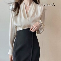 클라셰 클라셰 로맨틱핀턱샤인블라우스_CB3SBL007C