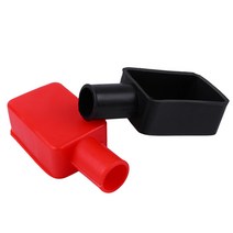 배터리터미널 터미널단자 밧데리단자 범용 자동차 배터리 터미널 보호 커버 4.5*2cm 원형 절연 캡, 한개옵션0