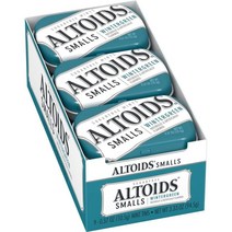 ALTOIDS Smalls Wintergreen Sugarfree Mints 알토이즈 윈터그린 무설탕 민트 10.5g 9팩, 1개