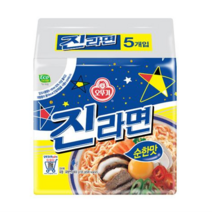 오뚜기 진라면멀티 순한맛 120g, 5개