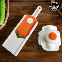 테콘 곰돌이 V채칼 안전손잡이 간편한채썰기, 단품