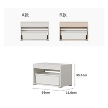 어린이 책장 수납장 단단한 환경 친화적 인 장난감 스토리지 아기 옷장 그림책 랙, 25. 수납의자