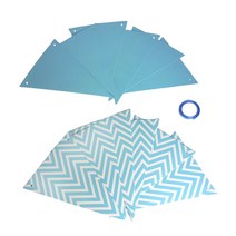 돌잔치 백일상 꾸미기 생일 파티 가랜드 깃발 블루