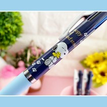 스누피 네이비 제트스트림 3색볼펜