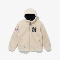 [엔터식스]뉴에라 [보아 후드 집업] MLB 뉴욕 양키스 보아 플리스 후드 집업 아이보리13781146