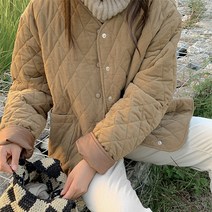 쥬리 코듀로이 누빔 점퍼 61940 빅사이즈 여성의류