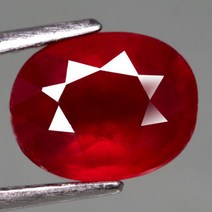 천연원석 루비 RUBY 7월탄생석 2Ct1 Oval Madagascar +보증서