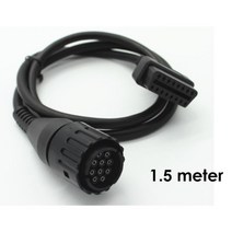 자동차 스캐너 진단 2옵션 BMW 10pin 20Pin 전송 16 핀 OBD2 케이블 ICOM EFI 오토바이 10Pin 어댑터 10P 2, 03 1.5M 10pin to 16pin