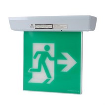 피난유도등 천정형 중형 단면 우방향 현대소방용품 화재 안전 피난기구 시야확보, 본상품, M상품선택