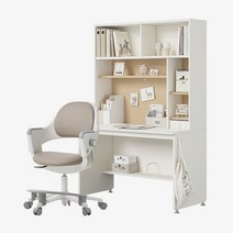 한샘 티오 그로우 전면책상 일반형 5단 120x60cm+링고S 고정중심봉DIY발받침, 책상_내추럴오크+그린_의자_베이지(K)