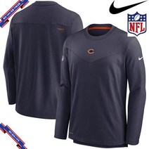 [미국정품] 578107 나이키 NFL팀 후드 맨투맨 집업 Chicago Bears Nike Sideline Team Performance Pullover Sweatshirt -