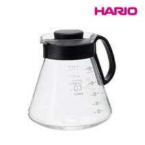 하리오 V60 레인지 드립서버 핸드드립 유리포트, XVD-60B_600ml