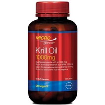 New ZeaLand직구 Microgenics 베스트 그레이드 크릴 오일 1000mg DHA 60cap 1팩, 상세참조, 수량