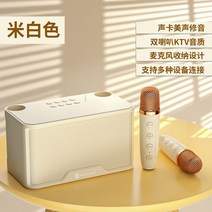 마이크 무선 휴대용 블루투스 노래방, 화이트