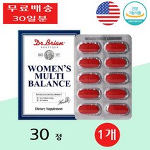 닥터브라이언 여성 우먼즈 멀티 종합 비타민 미네랄 밸런스 중년 직장인 학생 30정 1개