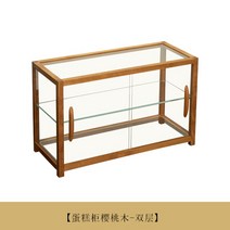 유리장식장 쇼케이스 진열장 원목 카페 인테리어 엔틱, B형