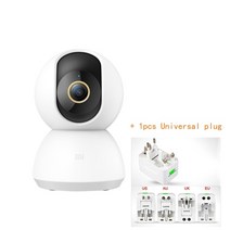 xiaomi mijia 1296p 울트라 hd 2k 스마트 ip 카메라 wifi 팬 틸트 야간 투시경 360 ° 비디오 웹캠 아기 보안 모니터 야간 투시경, 범용 플러그