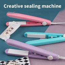 과자봉지 비닐 PVC필름 접착기 실링기 가정용 업소용 밀봉기 미니 휴대용 누가 씰링 기계 스낵 눈송이 포장 가방 설탕 종이 플라스틱 씰링 기계, 분홍색
