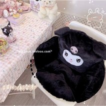 마이멜로디 등받이 방석 쿠션 산리오 쿠로미 리본 일체형 바이올렛 미끄럼방지, F