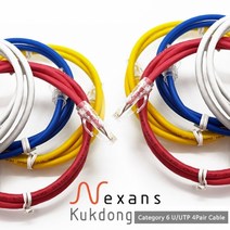 극동전선 넥상스 NKD42R.660 제작 랜케이블 블루 (1M CAT.6 UTP), 1개