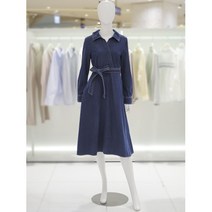 비지트인뉴욕 [비지트인뉴욕] 랩라인롤업데님원피스 (VY9DV12)