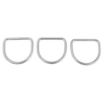 하네스 액세서리 용 3Pcs 스테인레스 스틸 스쿠버, 실버, 설명