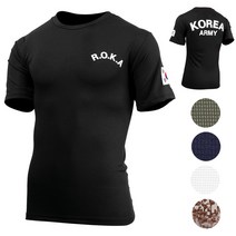 아미캠프 쿨드라이 로카 티셔츠 ROKA 반팔 군인 군대 기능성 밀리터리 티