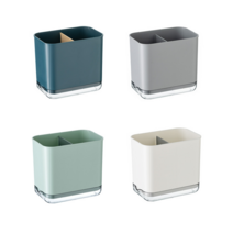 홈스윗홈 플라스틱 물빠짐 수저통, 화이트, 1개