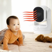 미니온풍기 아기 소형 PTC 발난로 캠핑용 저소음 저전력 가정용 사무실 수족냉증 PCT