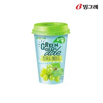 빙그레 쥬시쿨에이드 청포도에이드 250mlx20컵 /, 40개, 250ml