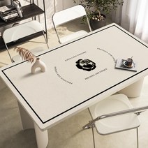 가죽 식탁매트 식탁 테이블 책상 보호필름 유리대용 가죽 방수 식탁매트, 80x135cm, E