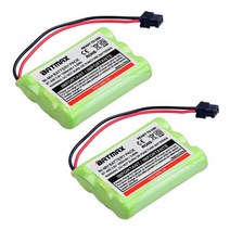 무선전화기 유뮤선전화기 레트로 2Pcs 3.6V 1000mAh BT-446 BT-1005 배터리 Uniden 무선 전화 BBTY0503001, 01 2Pcs