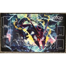 포켓몬 플레이매트 PTCG 액세서리 카드 테이블 게임 카드 패드 타카라 토미 보드게임 무료, 프리사이즈 + 크랙시트 1인 60*35