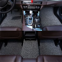 고급 차량매트 트렁크 자동차 바닥 뒷자석 매쉬 뉴코일 캠핑 접이식, 도톰한 흑회색 21mm - 5인승 패키지