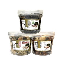 건강응원단 구운흑대두 멸치 견과 마른안주 믹스넛 흑대두 간식 3종택, 구운흑대두110g