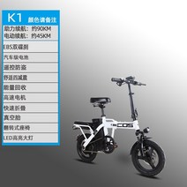 미니전기자전거 레트로 강아지 삼륜 접이식 전기자전거 휴대용 리튬 배터리 페달로 구동 3, k1 8ah 노트 컬러