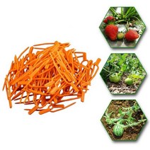 벤딩기 동관밴딩기 밴딩 정원 온실 파티오 정원을 지원하는 식물 도구 토마토 100PC 클립, Yellow