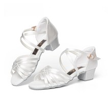 편한 탱고화 재즈 라틴 댄스 화 라인 살사 스포츠 샌들 슈즈 여성 댄스화 신발 흰색 구두, 41 (  255 mm  ), 화이트