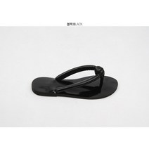 코지 매듭 스트랩 디자인 기본 로우굽 슬리퍼 쪼리