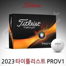 [아쿠쉬네트코리아] 2023년 타이틀리스트 PROV1 골프공 골프볼/ 포장가능+쇼핑백, PROV1 화이트 3피스볼