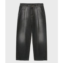 JEMUT 316 베이퍼 와이드 벌룬 데님팬츠 웨스턴블랙 SOLP2464 Vapour Wide Balloon Denim Pants Westernblack YE